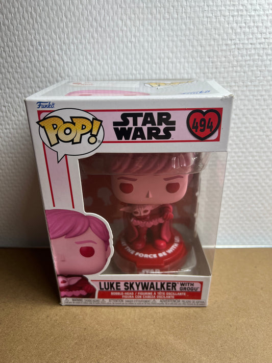 Figurine Funko Pop Luke Skywalker with grogu #494
